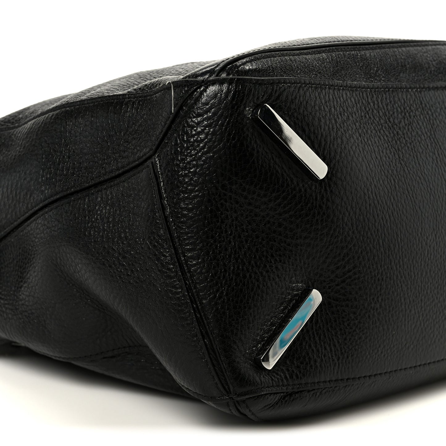 Grained Calfskin Large Puzzle Edge Bag Black