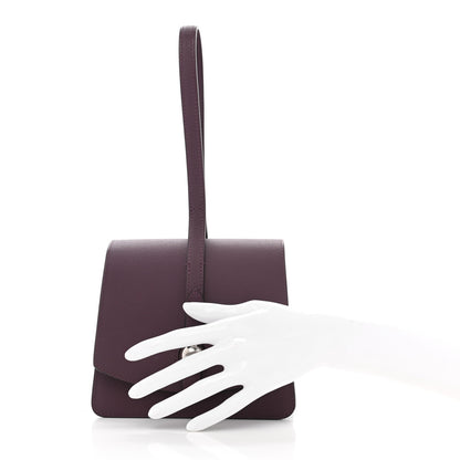 Moynat Carat Calfskin Madeleine Clutch Eggplant 2 of 9