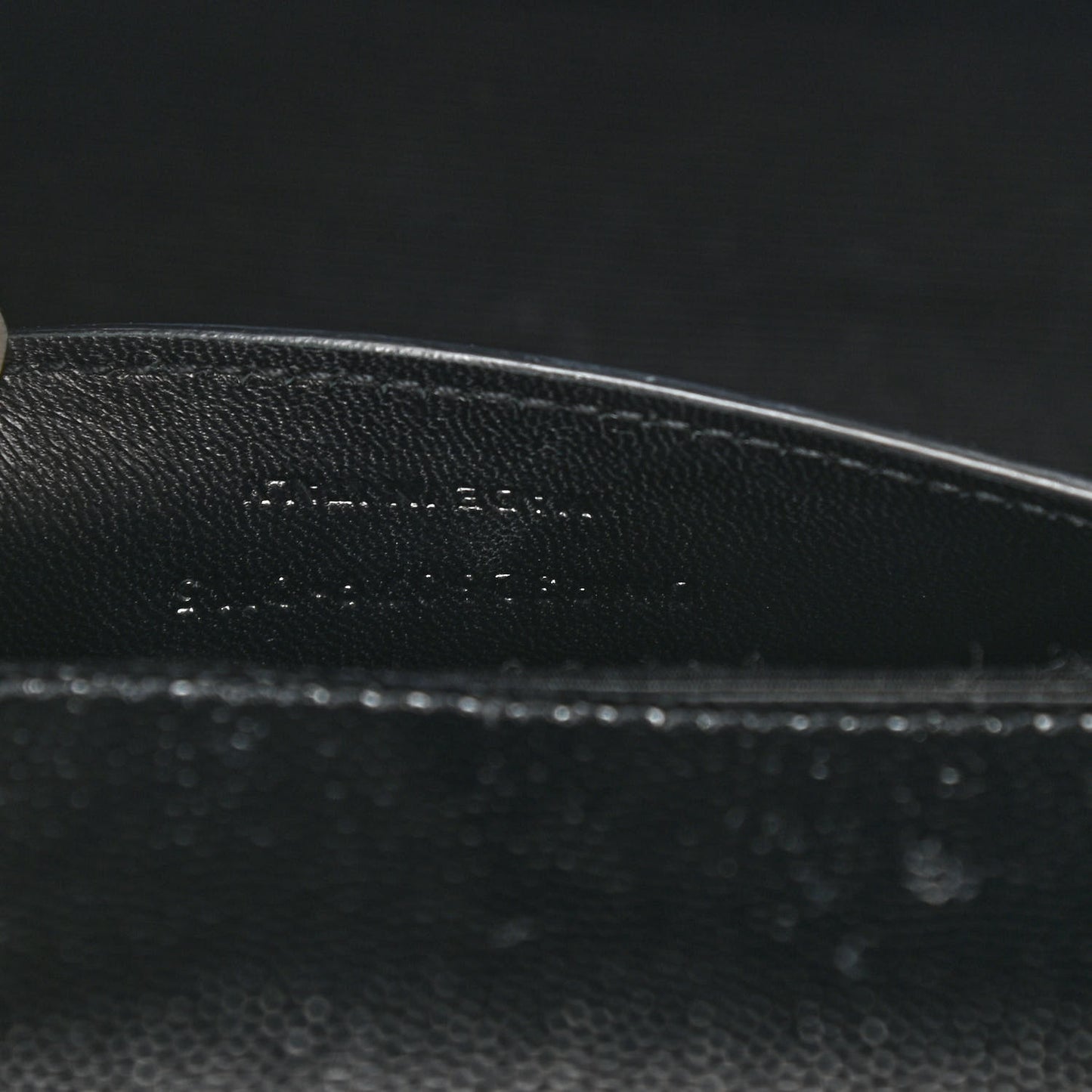 Grain De Poudre Monogram Cassandre Clutch Black