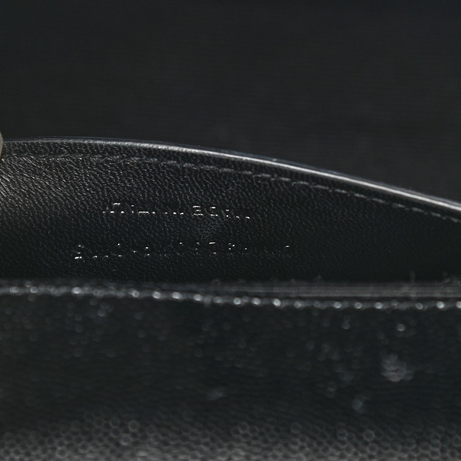 Saint Laurent Grain De Poudre Monogram Cassandre Clutch Black 7 of 8
