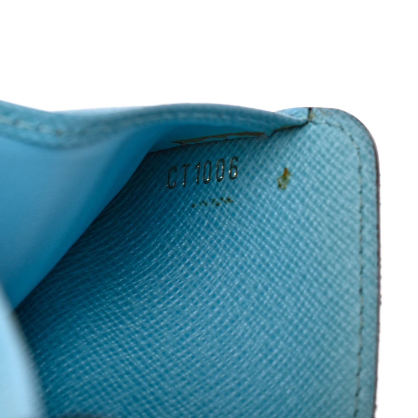 Monogram Groom Compact Zip Wallet Blue
