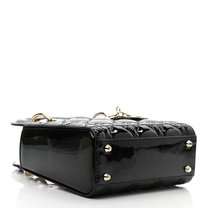 Christian Dior Patent Cannage Mini Lady Dior Black 4 of 10