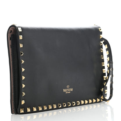 Valentino Garavani Nappa Rockstud Wristlet Clutch Black 2 of 14