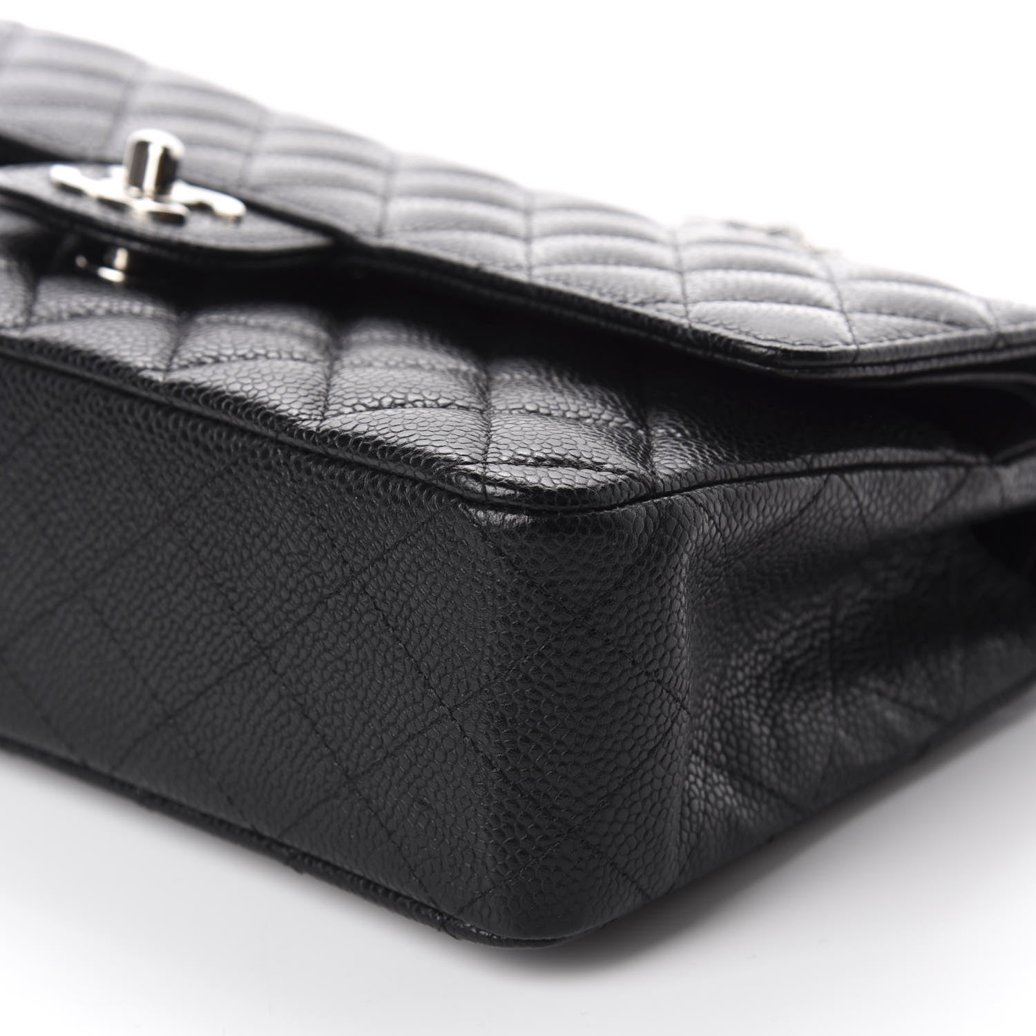 Chanel Caviar Quilted Medium Double Flap Black 7 of 11