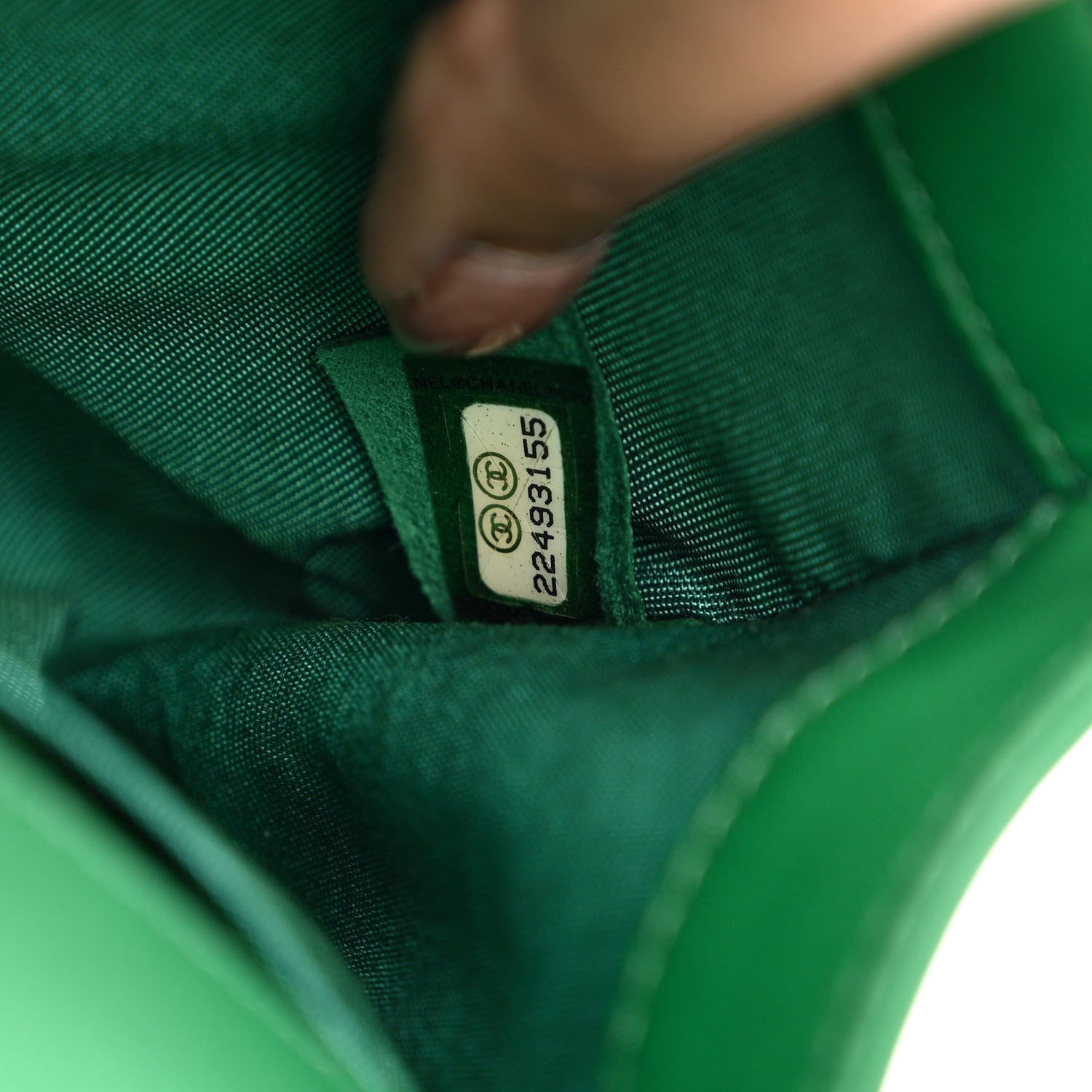 Chanel Lambskin Quilted Small Boy Flap Green 9 of 14