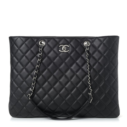 Chanel Calfskin Quilted Large Classic Shopping Tote Black 1 of 4