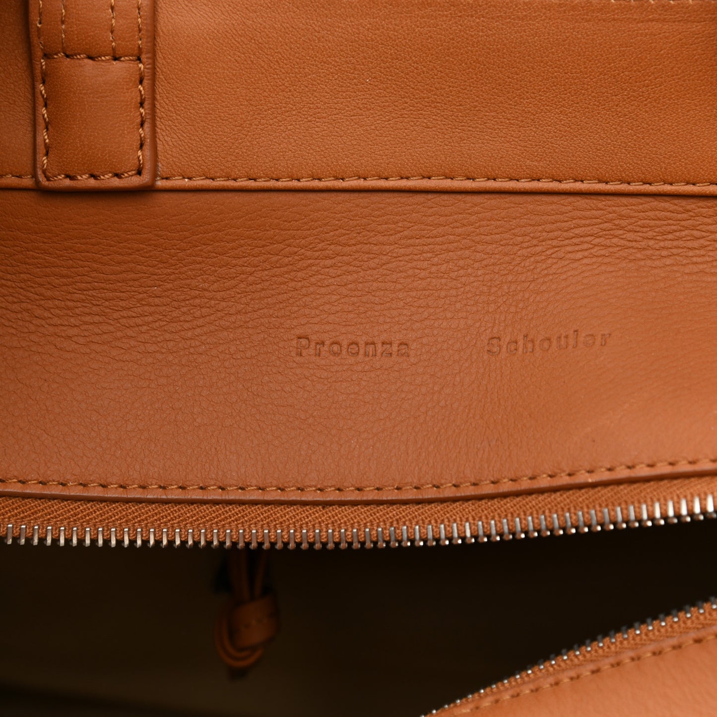 Calfskin Small PS11 Tote Caramel