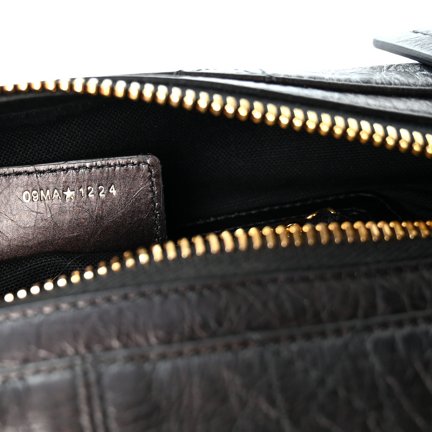 Christian Dior Crinkled Calfskin Macrocannage Small D-Journey Bag Black 7 of 10
