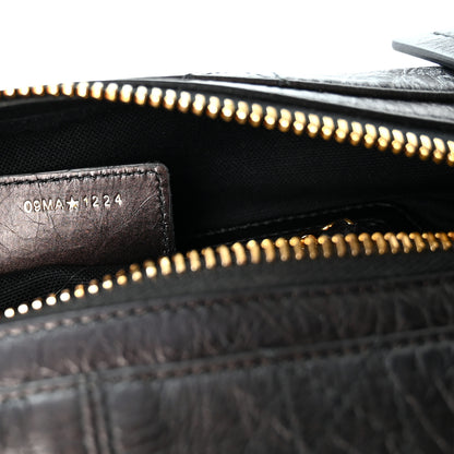 Christian Dior Crinkled Calfskin Macrocannage Small D-Journey Bag Black 7 of 10