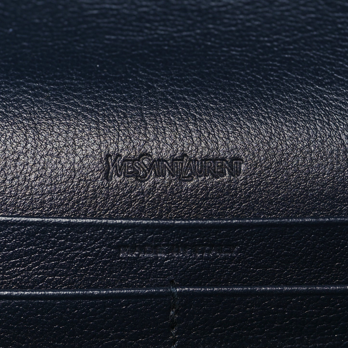 Calfskin Monogram Belle de Jour Chain Clutch Navy