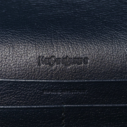 Saint Laurent Calfskin Monogram Belle de Jour Chain Clutch Navy 6 of 10