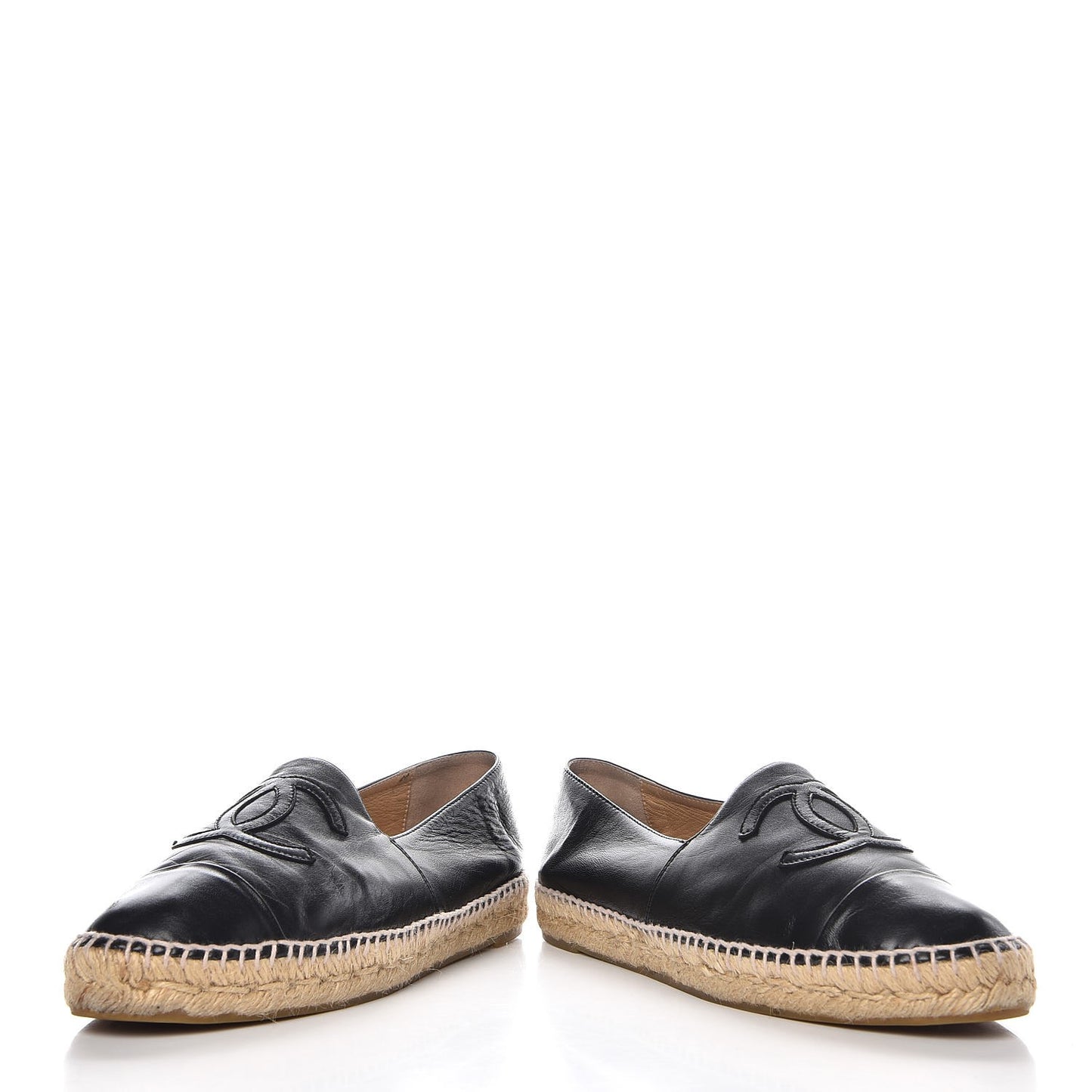 Lambskin CC Espadrilles 40 Black