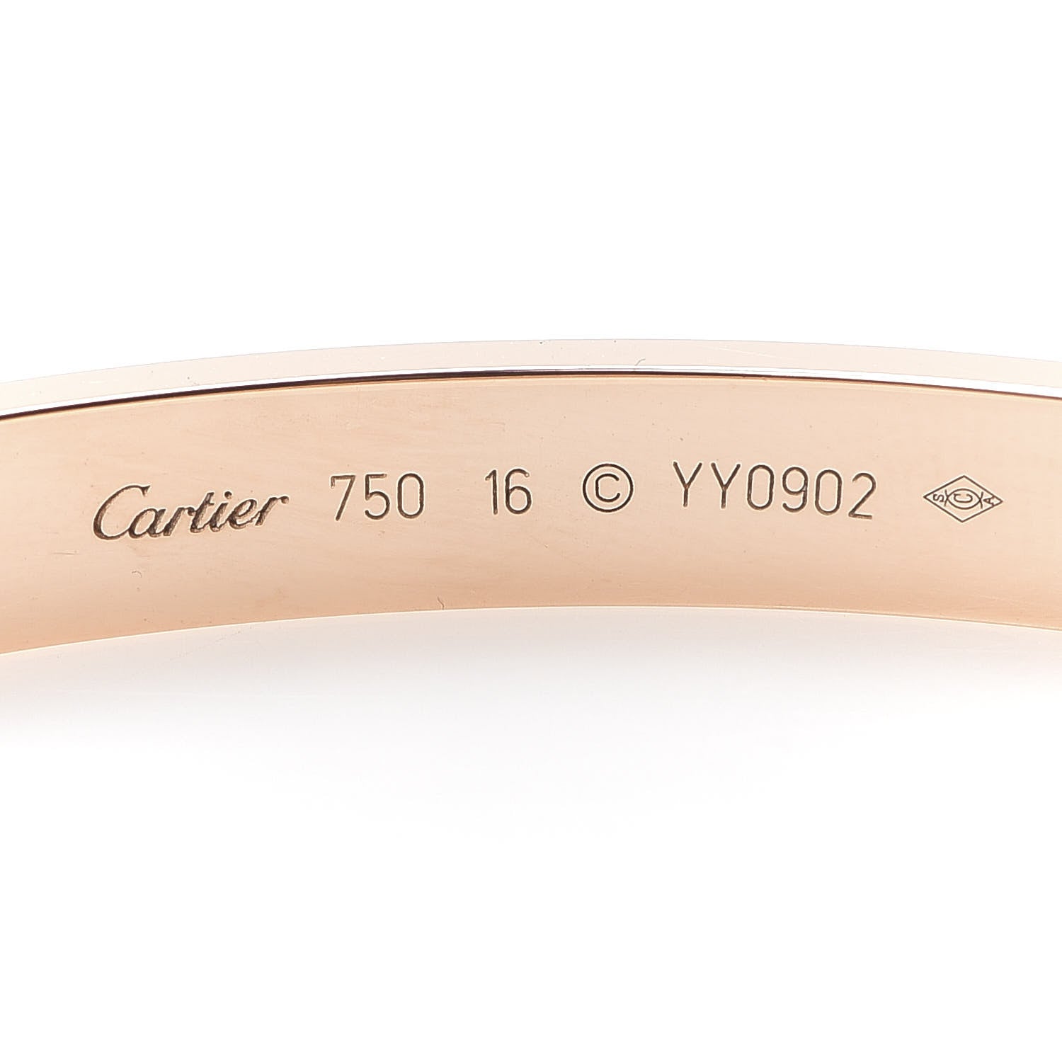 Cartier 18K Pink Gold LOVE Bracelet 16 4 of 7