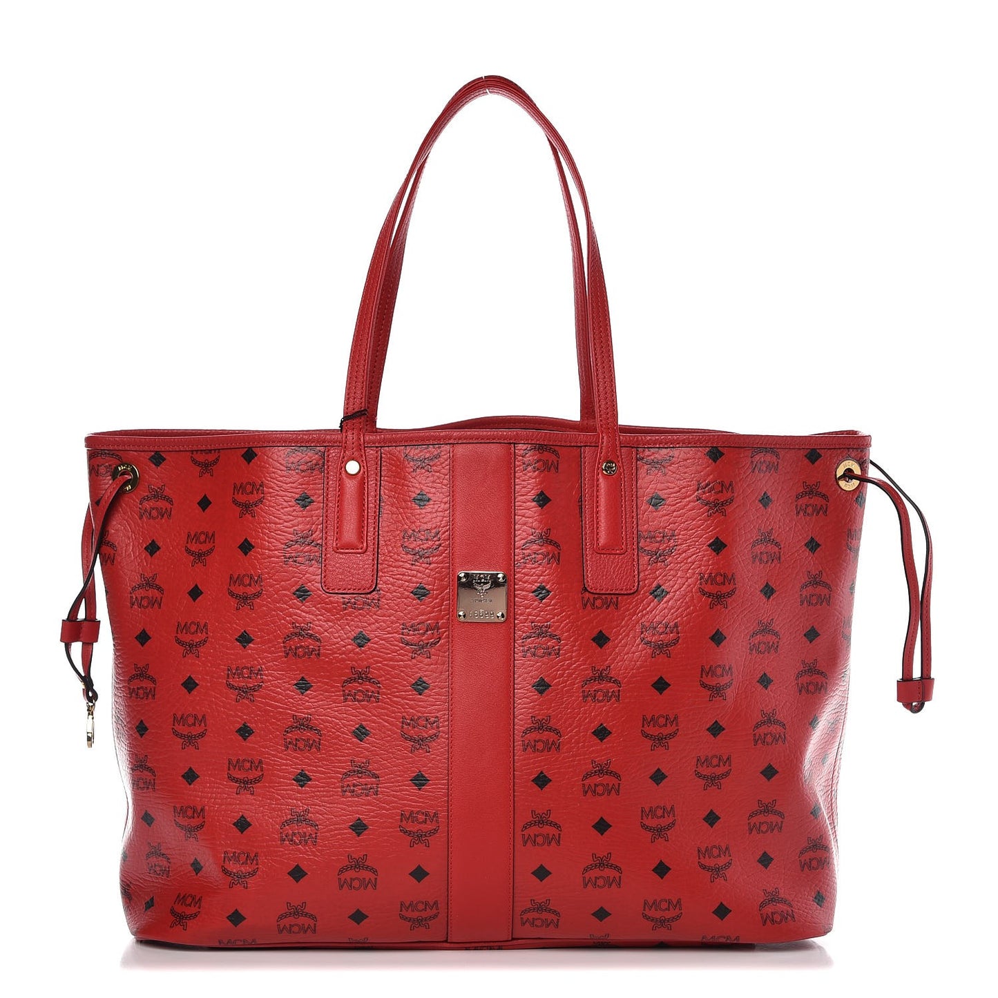 Visetos Large Liz Reversible Shopper Tote Ruby Red