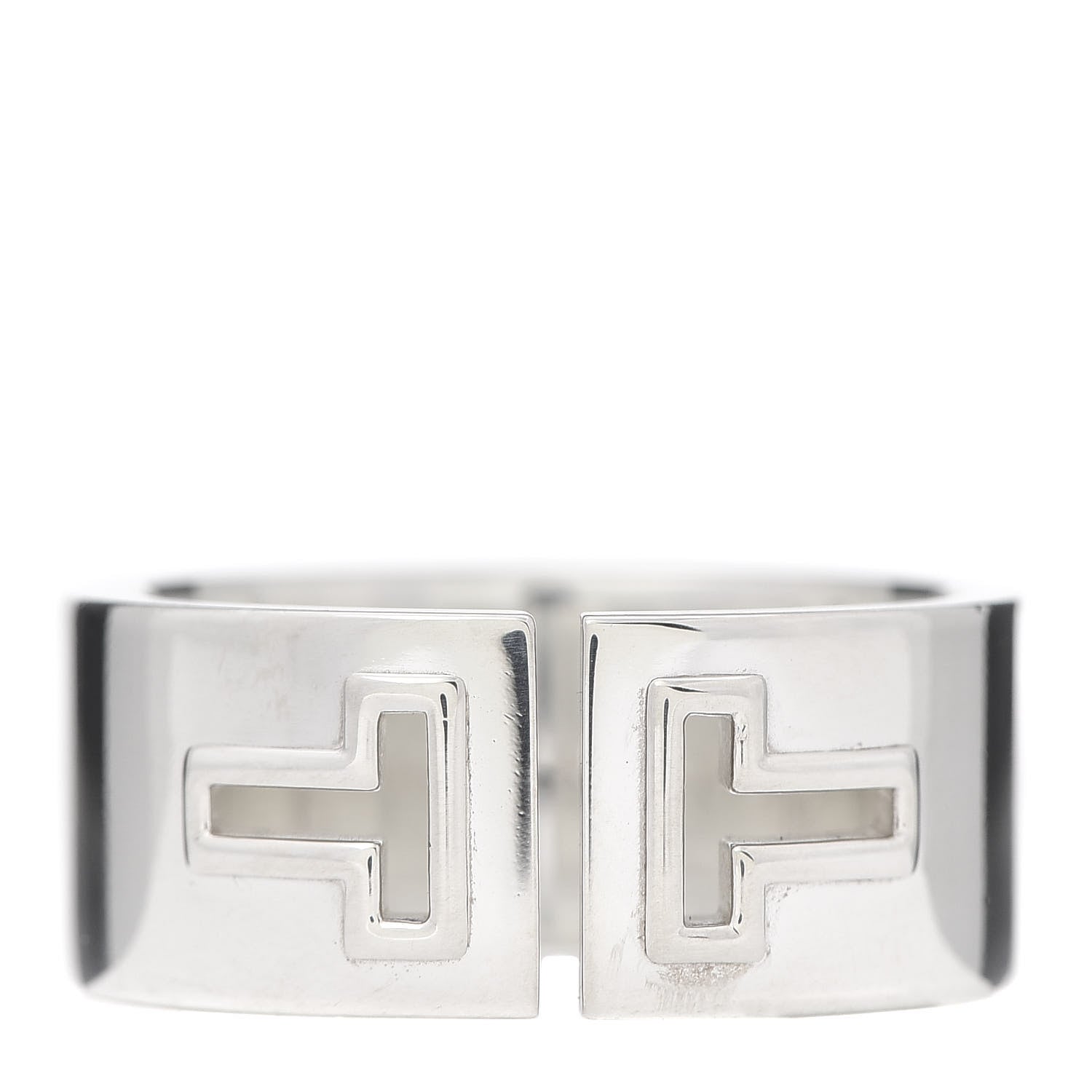 Tiffany Sterling Silver T Cutout Ring 63 10.5 1 of 4