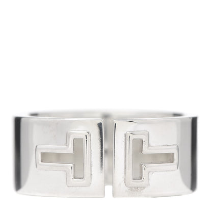 Tiffany Sterling Silver T Cutout Ring 63 10.5 1 of 4