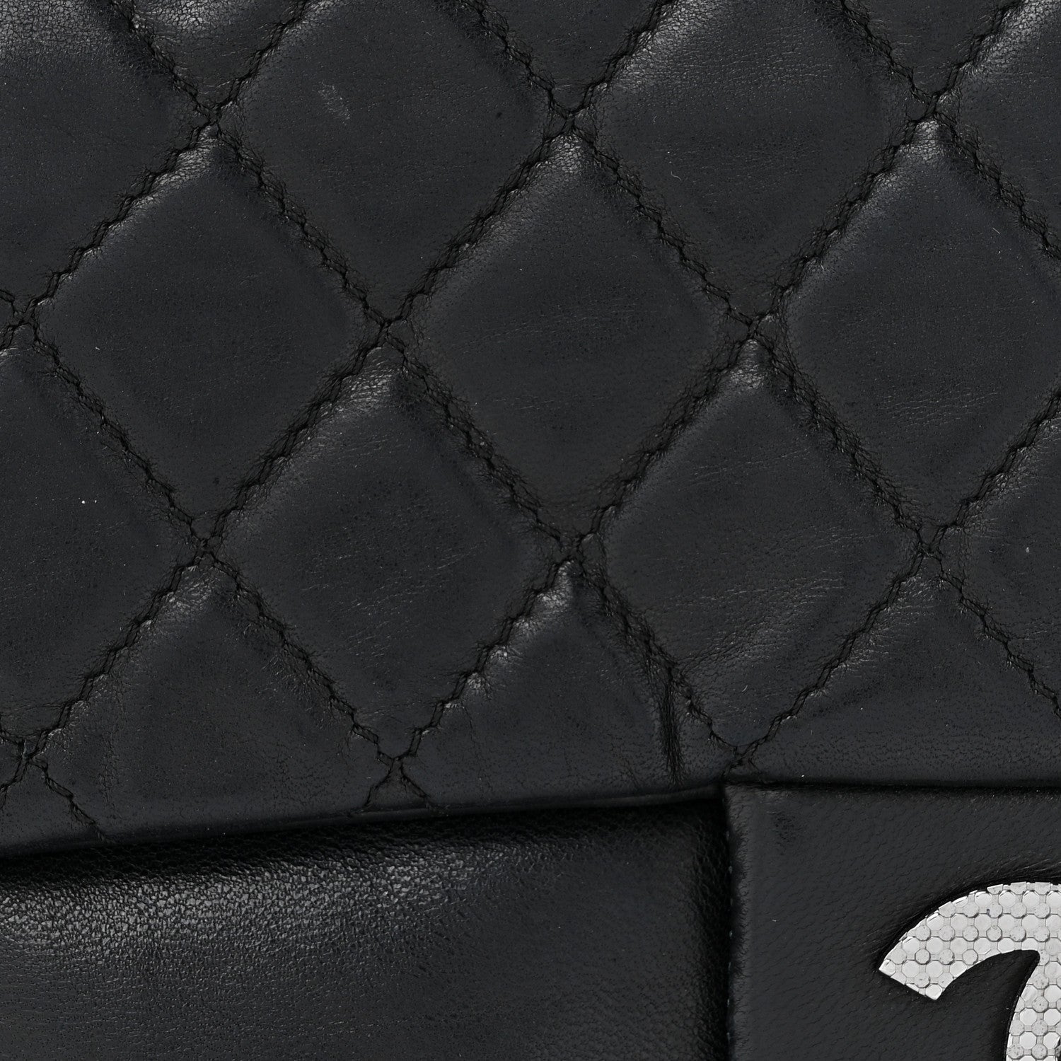 Chanel Lambskin Quilted Chain Mail Shoulder Bag Black 8 of 15