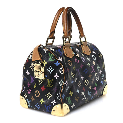 Louis Vuitton Monogram Multicolor Speedy 30 Black 3 of 14