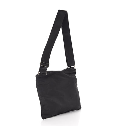 Prada Nylon Flat Messenger Bag Black 3 of 9