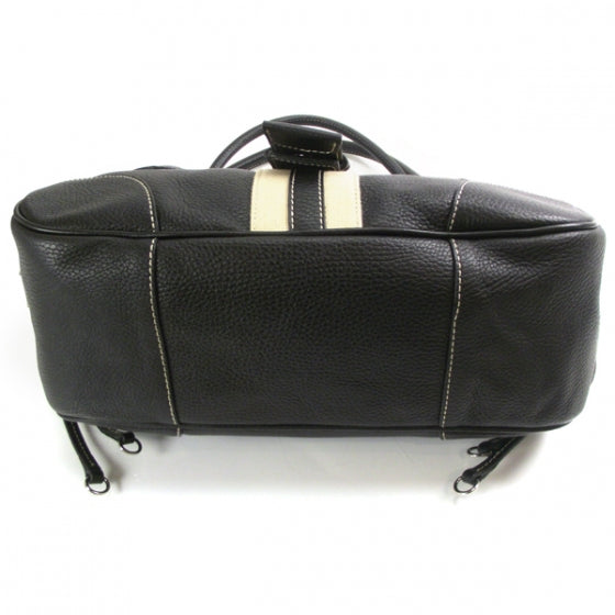 Prada Vitello Daino Stripe Sacca Black 4 of 11