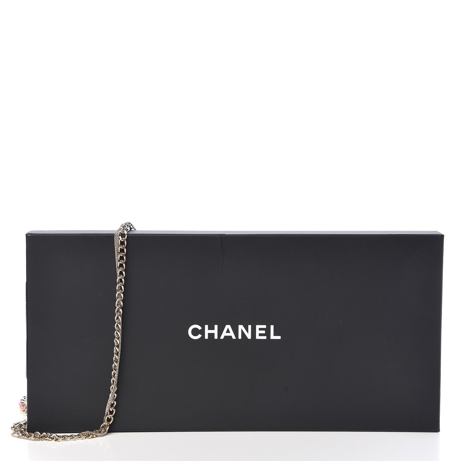 Chanel Crystal Enamel Pearl CC Logo Chain Long Necklace Gold Multicolor 7 of 7