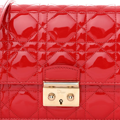Christian Dior Patent Cannage Miss Dior Promenade Pouch Red 9 of 14