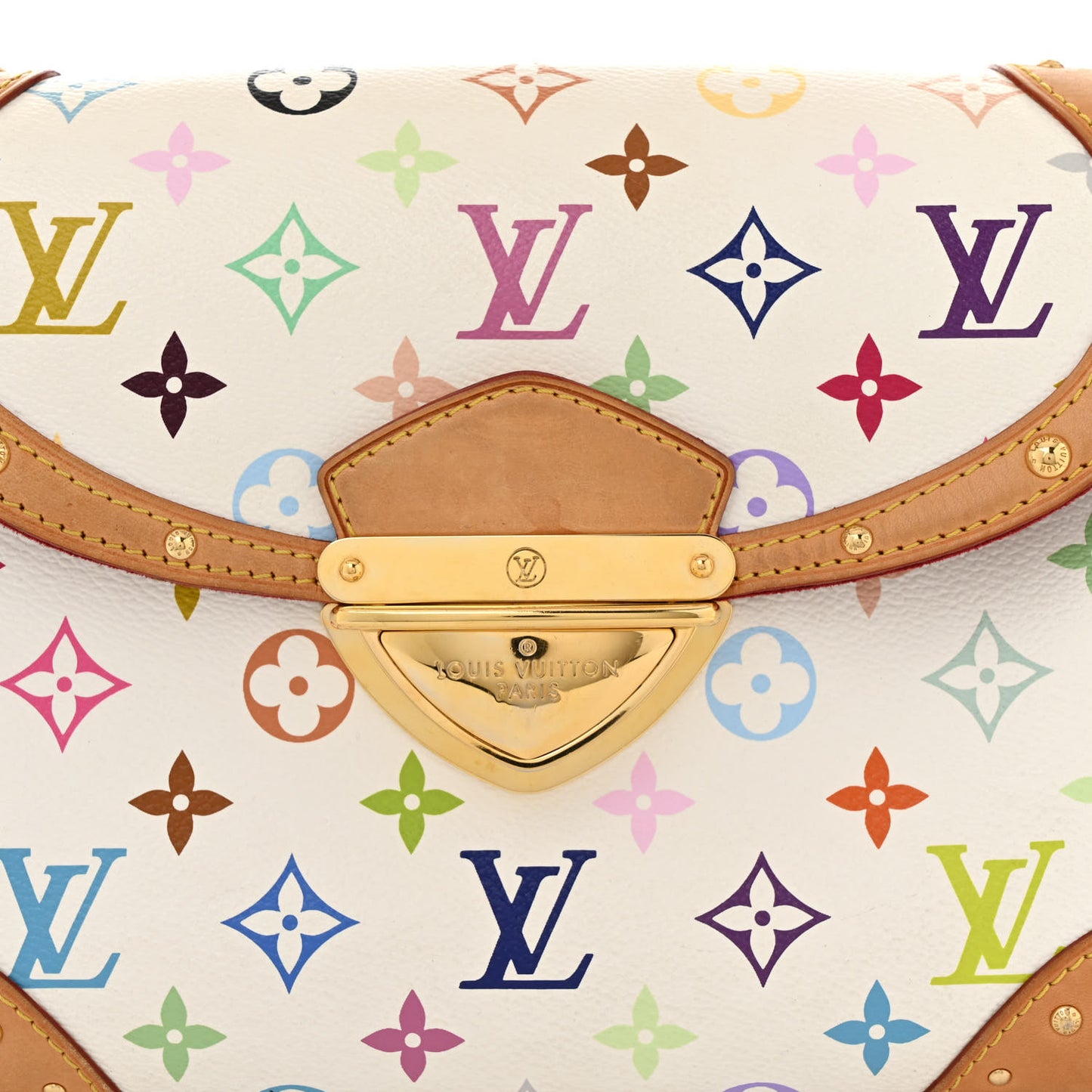 Monogram Multicolor Beverly MM White