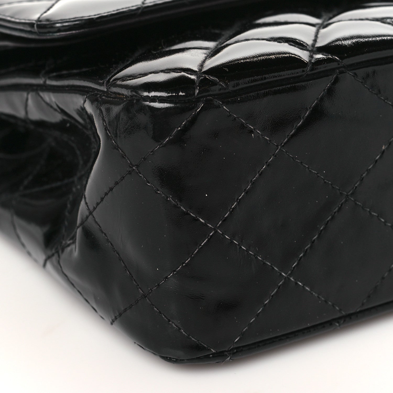Chanel Patent Quilted Medium Double Flap Black 8 of 10