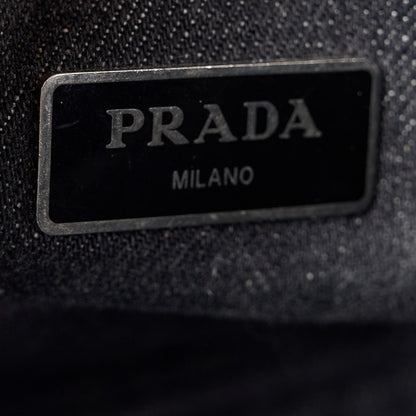 Prada Canapa Small Logo Tote Black 7 of 16