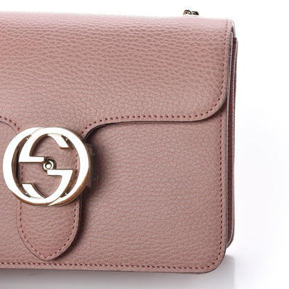 Gucci Dollar Calfskin Small Interlocking G Shoulder Bag Soft Pink 11 of 12