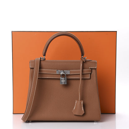 Hermes Togo Kelly Retourne 25 Gold 11 of 11
