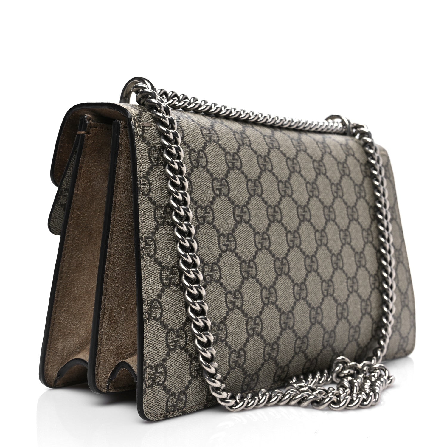 Gucci GG Supreme Monogram Small Dionysus Shoulder Bag Taupe 3 of 8