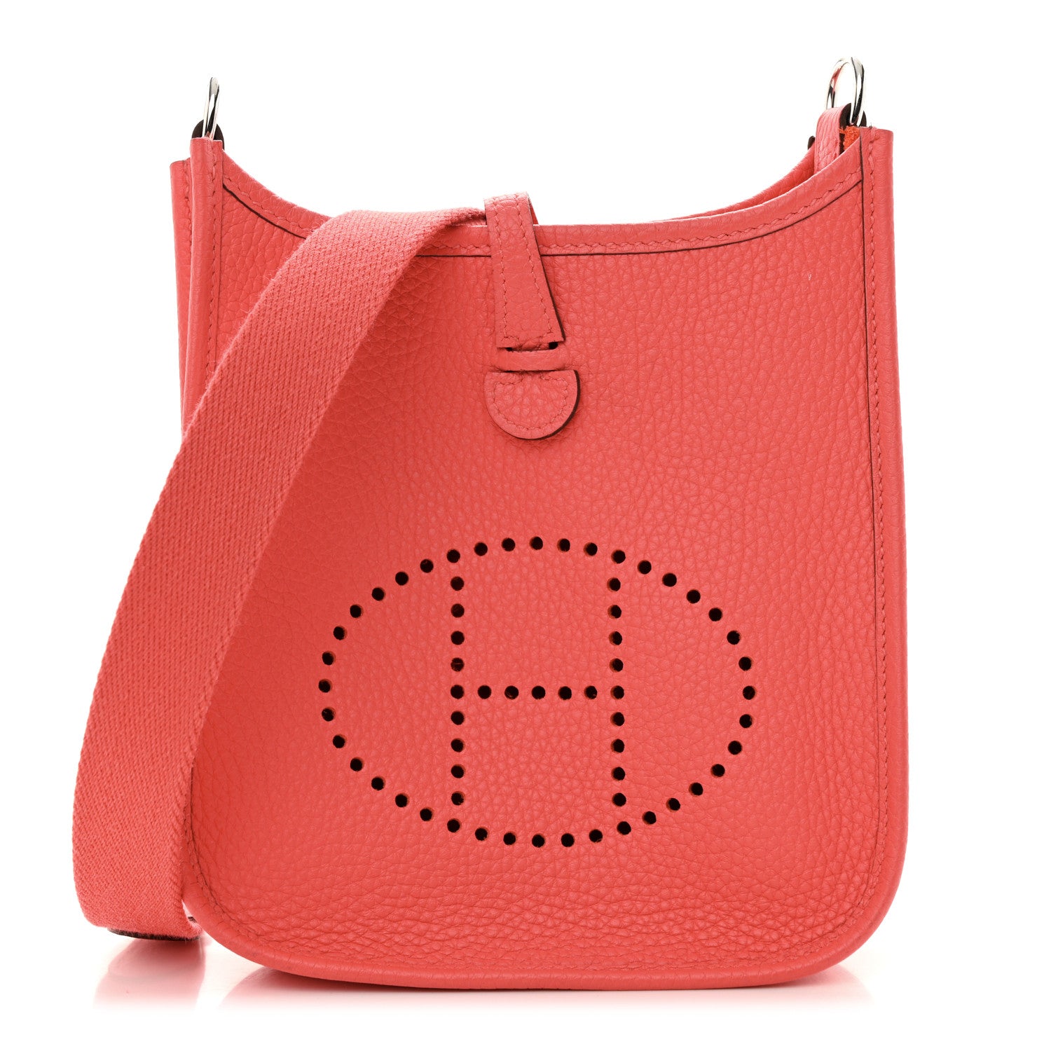 Hermes Taurillon Clemence Evelyne TPM Rouge Pivoine 1 of 14