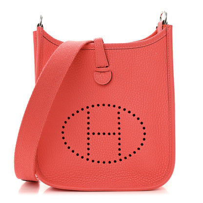 Hermes Taurillon Clemence Evelyne TPM Rouge Pivoine 1 of 14