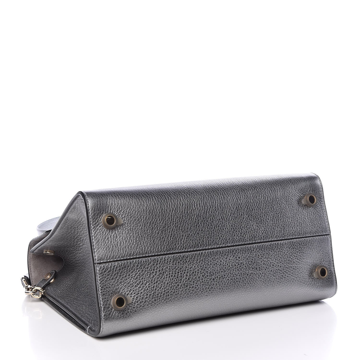 Christian Dior Metallic Grained Calfskin Medium Diorever Flap Silver 5 of 18