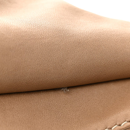 Chanel Lambskin Contrast Stitch Surpique Accordion Flap Beige 20 of 20