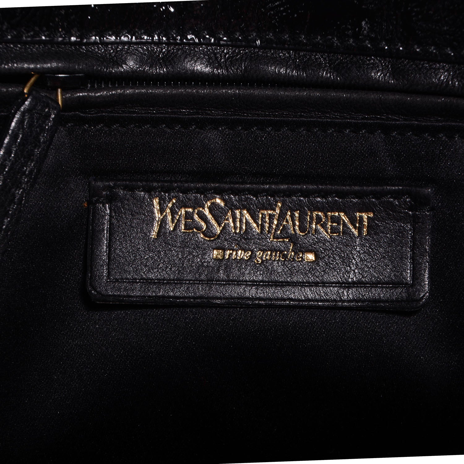 Saint Laurent Patent Tribute Tote Black 14 of 31