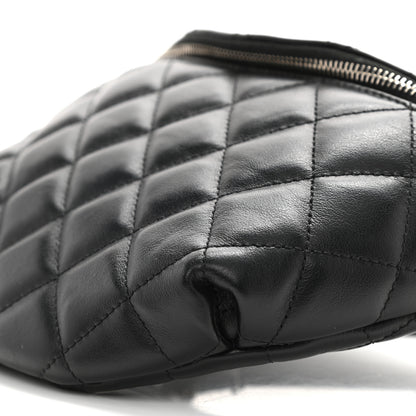 Chanel Calfskin Quilted Waist Belt Bag Black 10 of 10