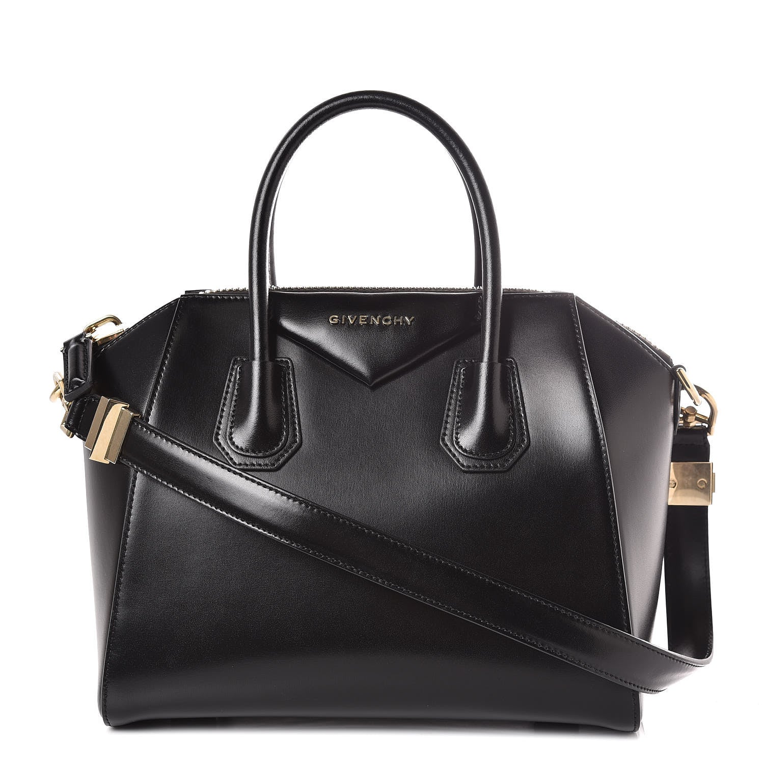 Givenchy Shiny Lord Calfskin Small Antigona Black 1 of 9