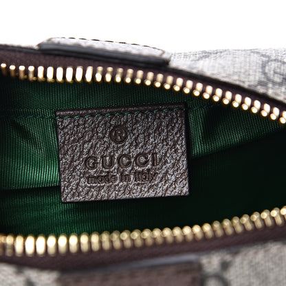 Gucci Soft GG Supreme Monogram Calfskin Small Ophidia Cosmetic Case Beige Ebony New Acero 5 of 9