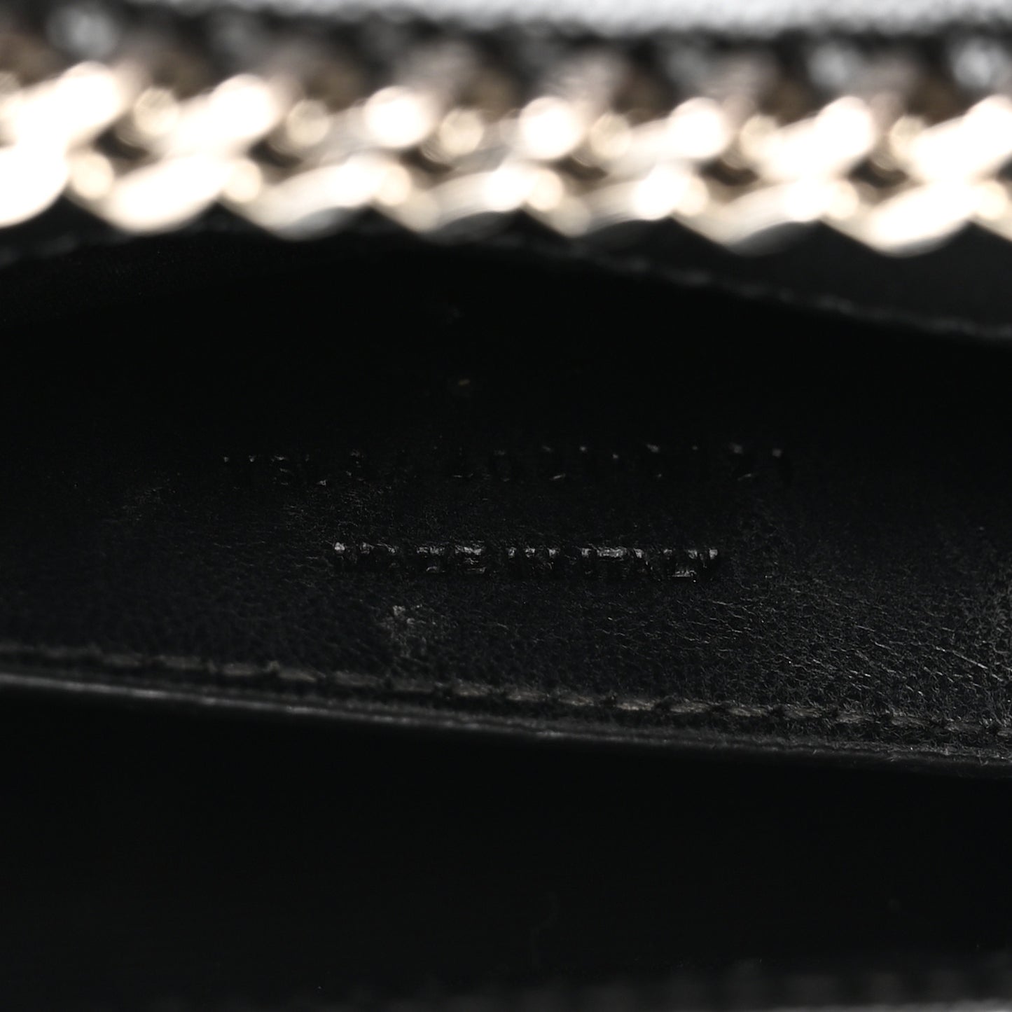 Grain De Poudre Medium Classic Monogram Kate Satchel Black