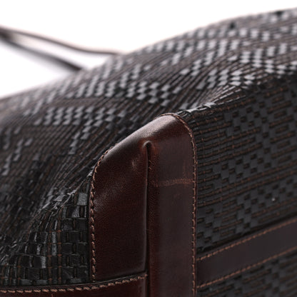 Fendi Calfskin FF Woven Medium Roll Tote Moro 8 of 16