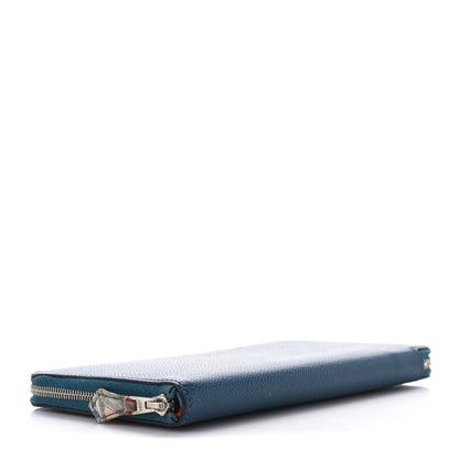 Hermes Epsom Silk'In Wallet Bleu De Galice 4 of 14