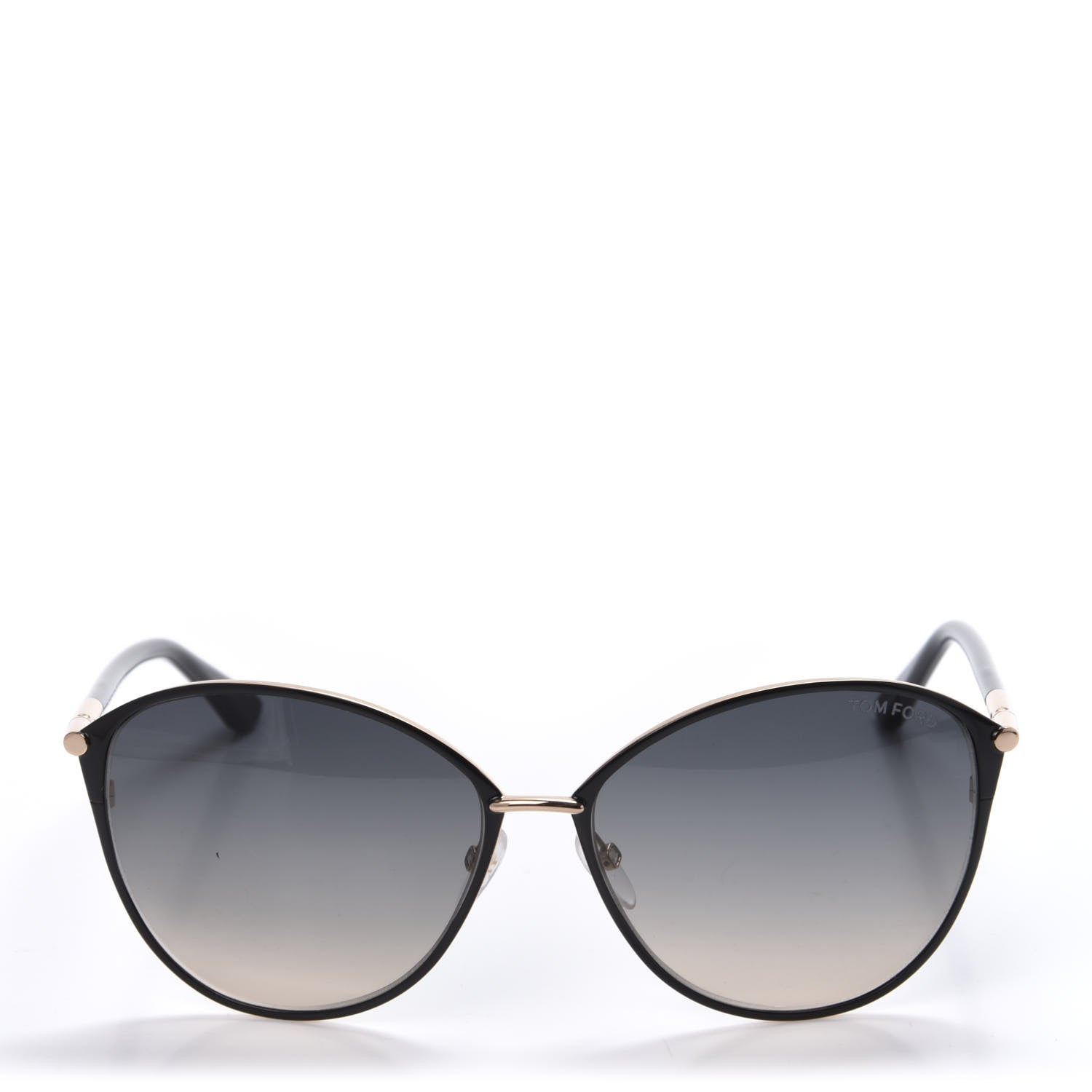 Tom Ford Penelope Vintage Round Sunglasses TF320 Black 2 of 8