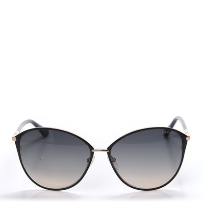 Tom Ford Penelope Vintage Round Sunglasses TF320 Black 2 of 8