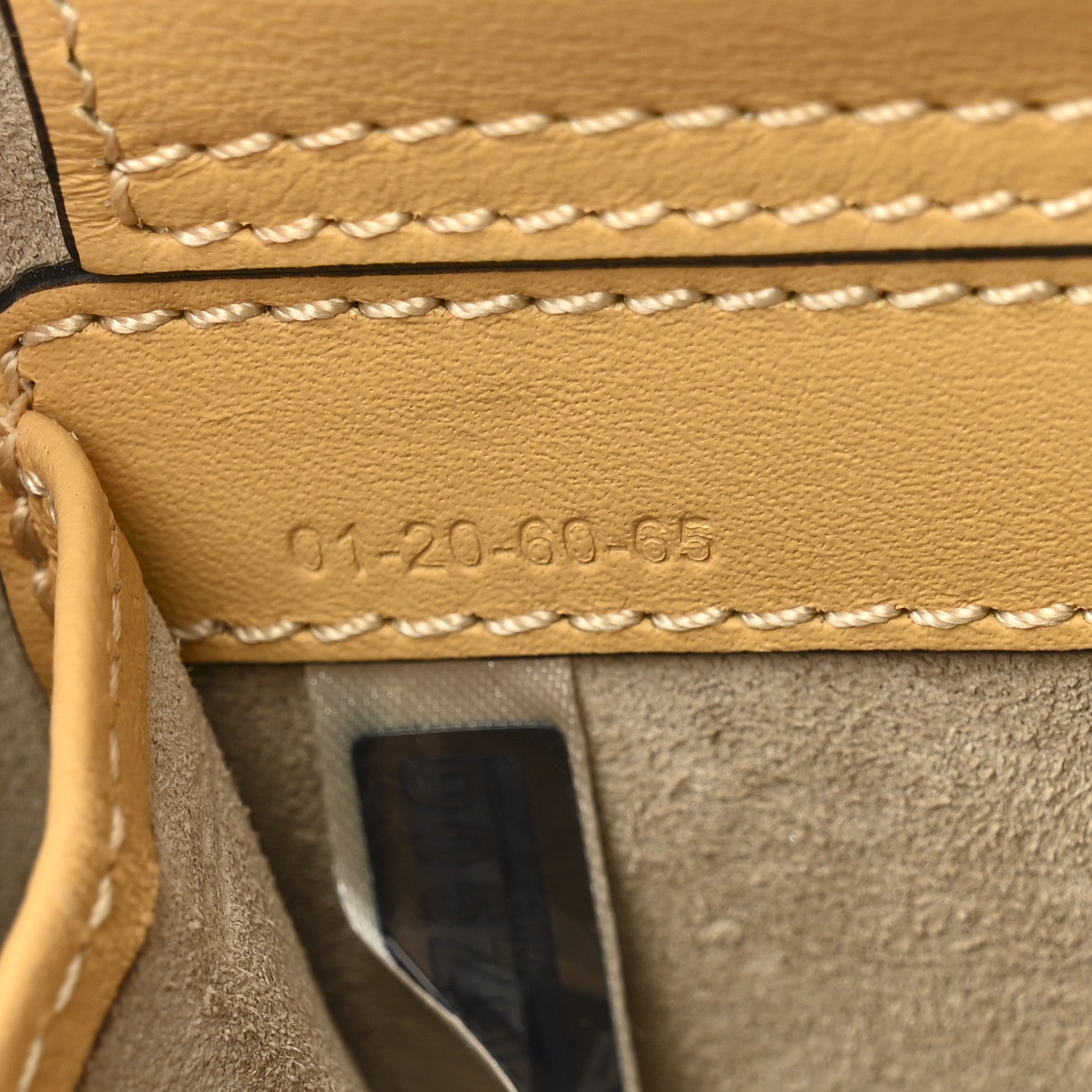 Chloe Calfskin Crocodile Embossed Mini C Vanity Bag Honey Gold 8 of 11
