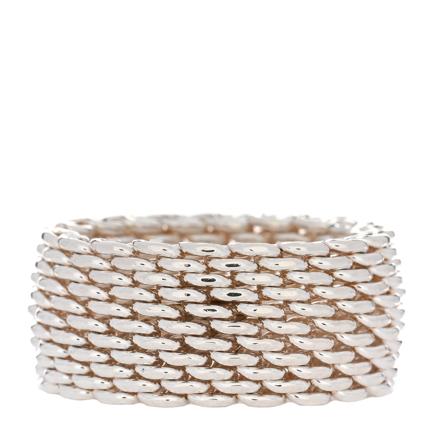 Sterling Silver Somerset Mesh Ring 50 5.25