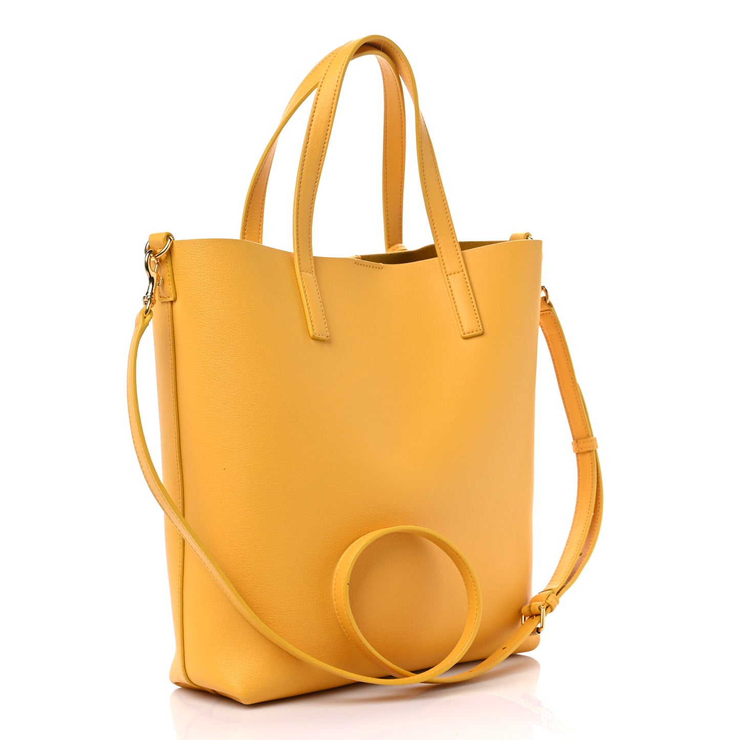 Calfskin Toy Shopping Tote Yellow