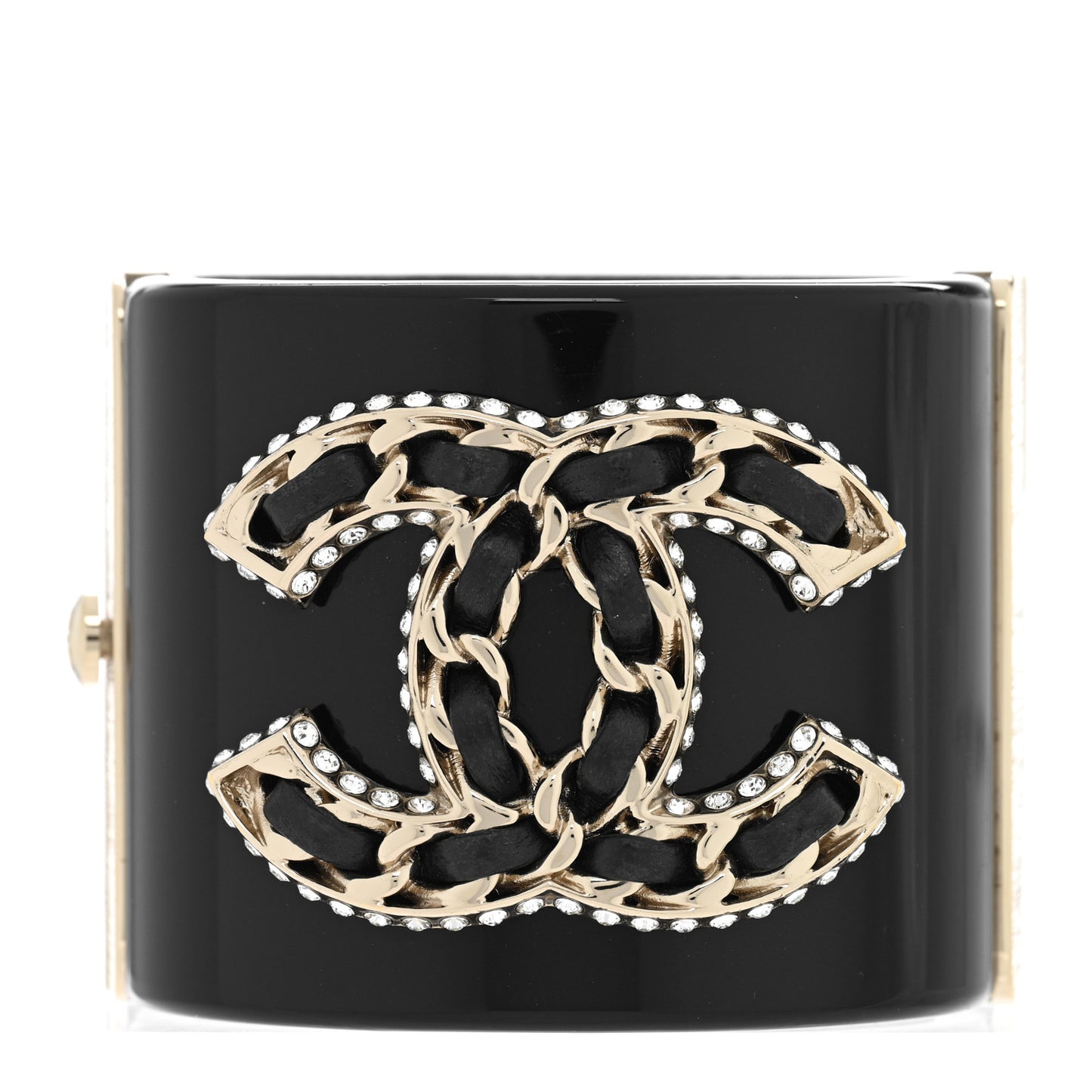 Resin Lambskin CC Cuff Black