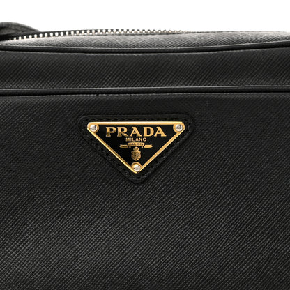 Prada Saffiano Lux Camera Case Crossbody Bag Black 9 of 15